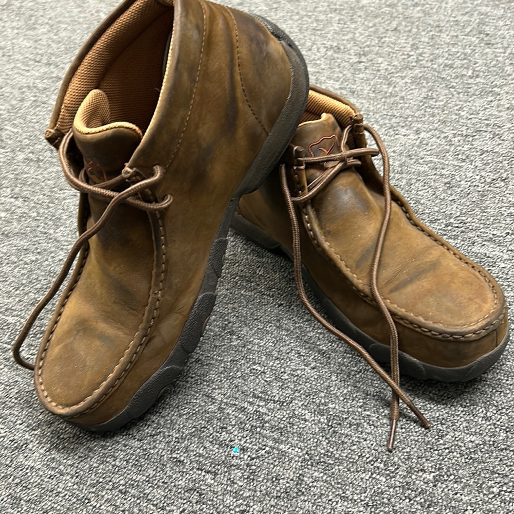 TwistedX steel toe leather boots